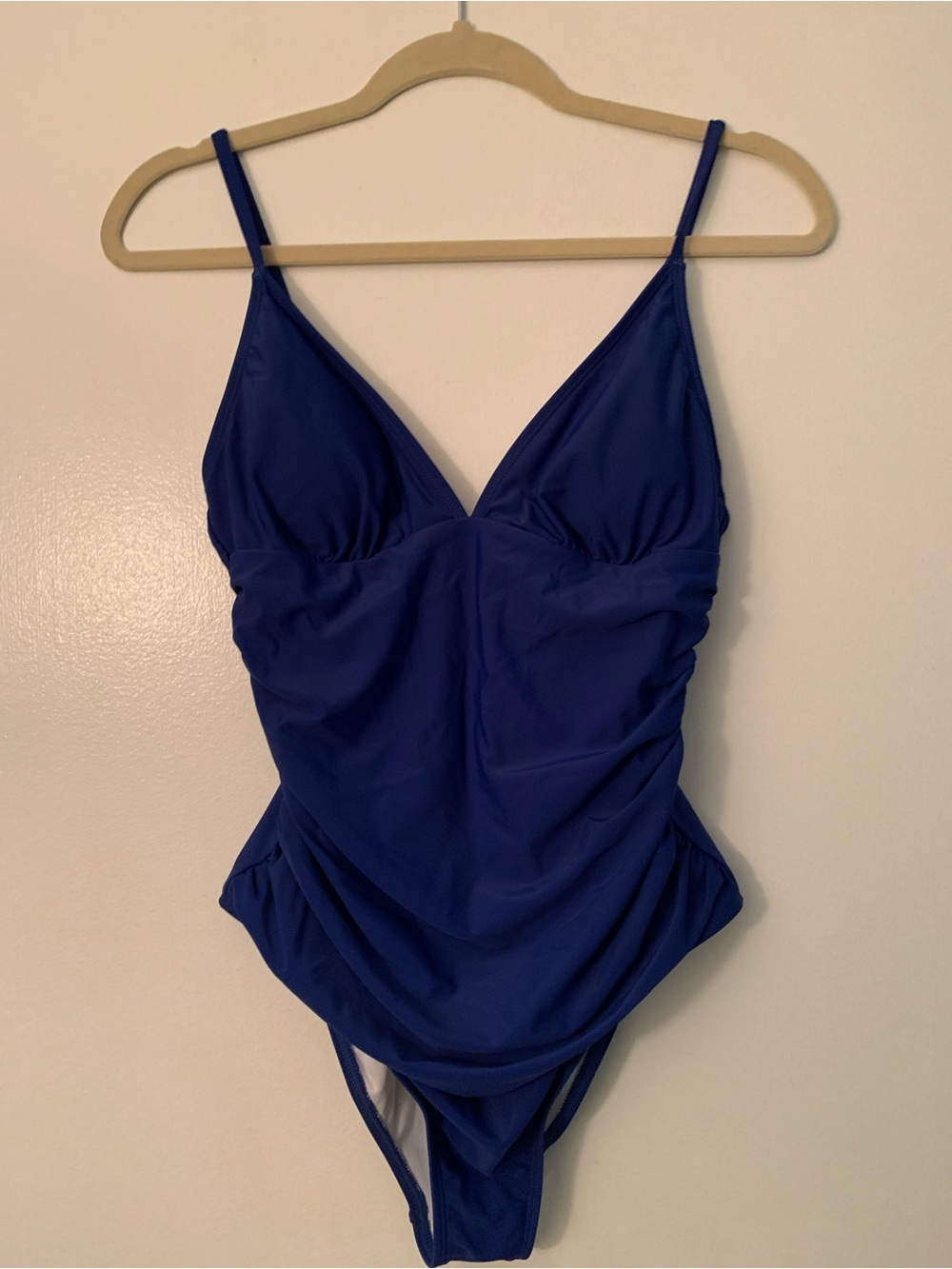 Women’s ' Royal Blue One-Piece Bodysuit with V-Neck